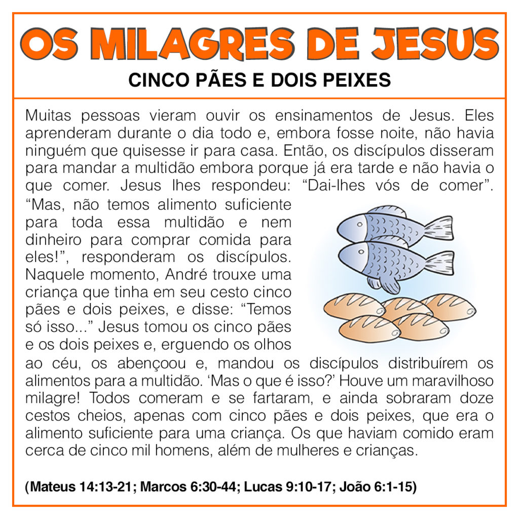 Cinco pães e dois peixes » Jesus Kids