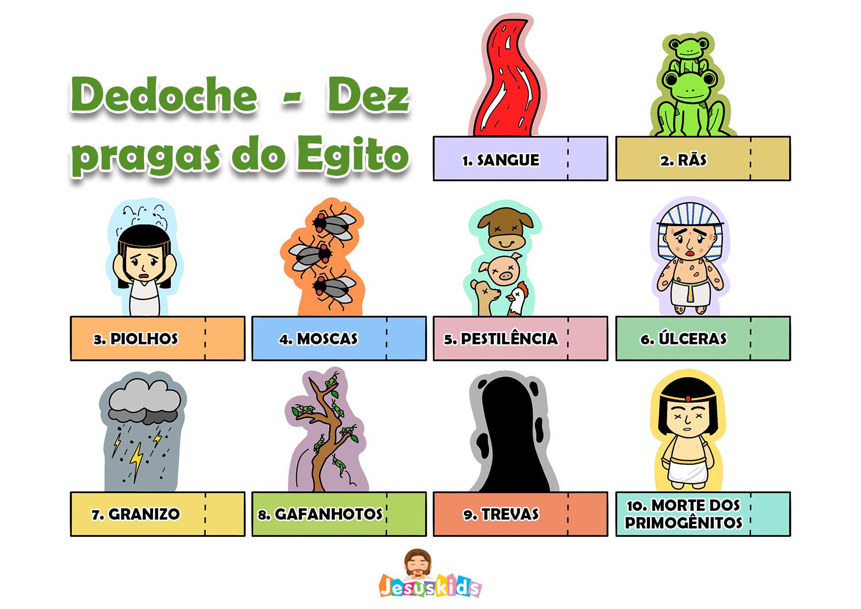 Dedoche - Dez pragas do Egito » Jesus Kids